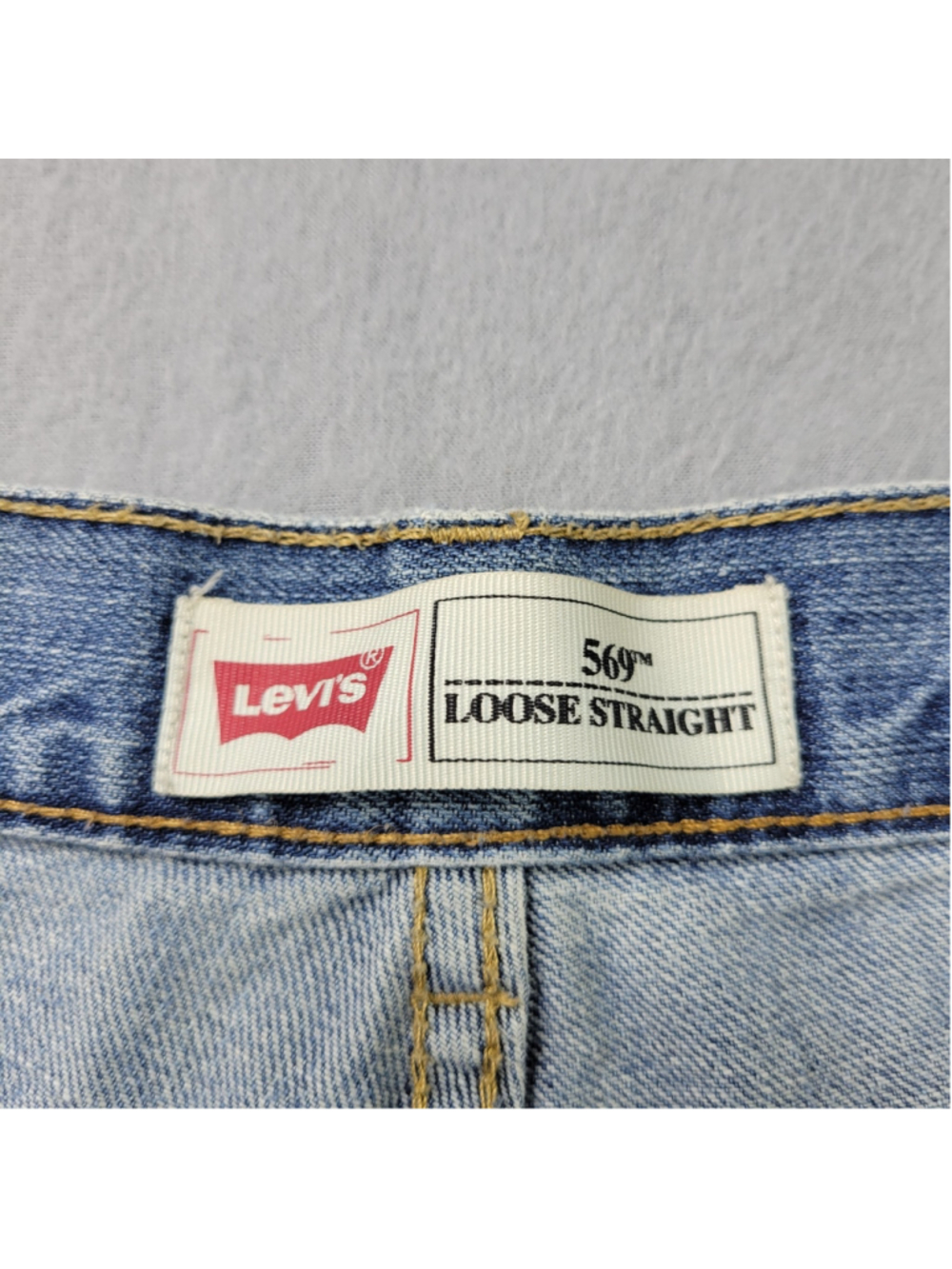 Levi's 569 Jeans Boys Size 14 Reg Blue Denim Light Wash 27X27 Loose Straight - Picture 9 of 11